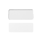 Jung - Obturateur transparent pour capot avec porte étiquette / CD 500