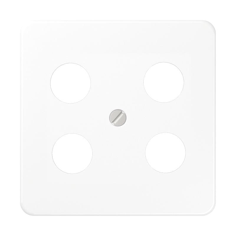 Jung - Enjoliveur pour prise TV-FM-SAT Hirschmann / CD 500 Blanc