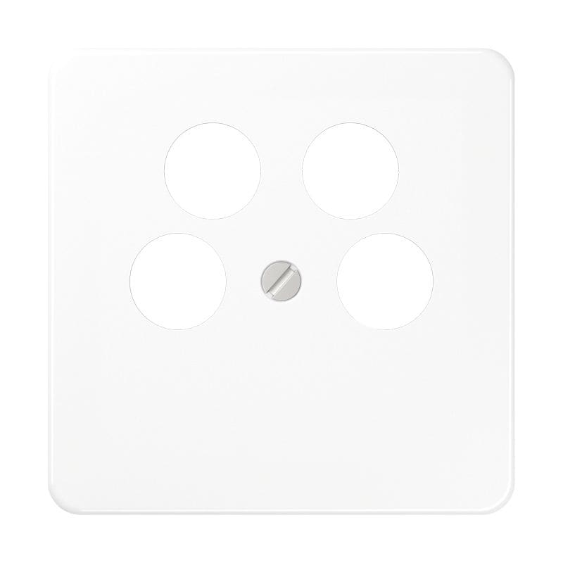 Jung - Enjoliveur pour prise TV-FM-SAT Ankaro / CD 500 Blanc