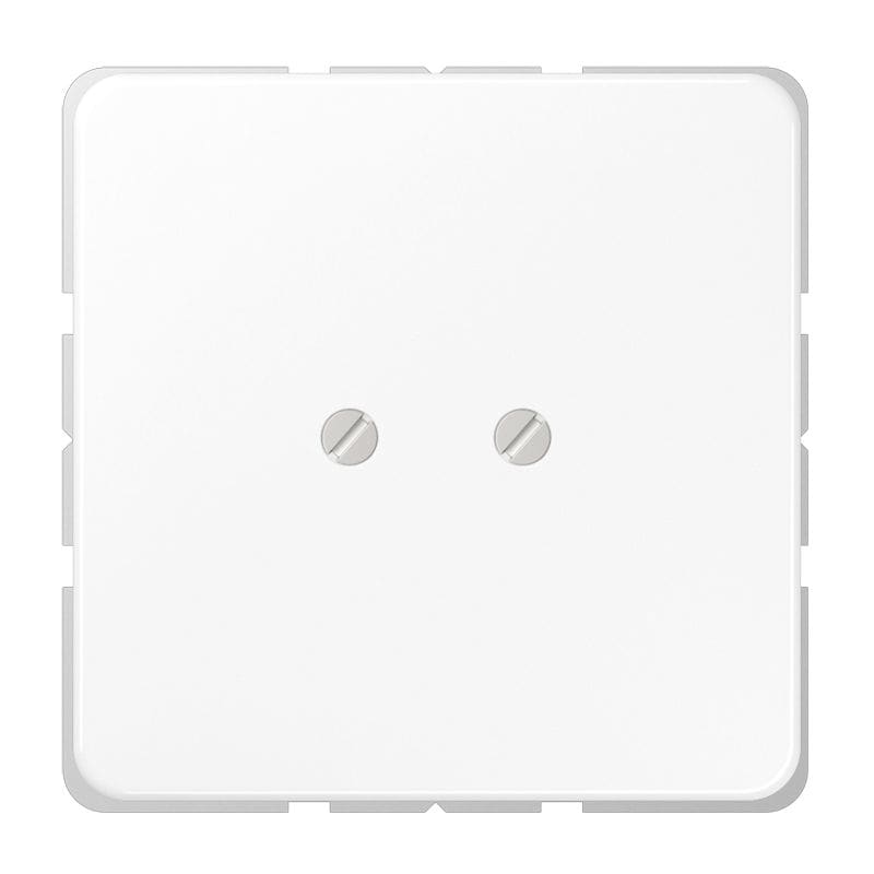 Jung - Obturateur (livré avec support à visser) / CD 500 Blanc