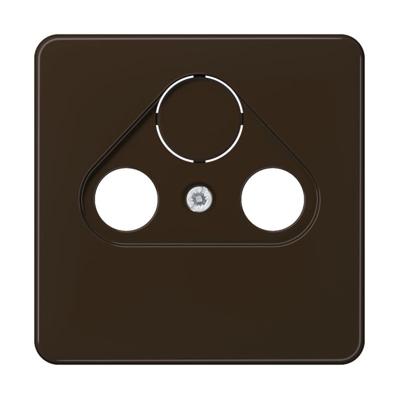 Jung - Enjoliveur pour prise TV-FM-SAT / CD 500 Brun