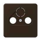 Jung - Enjoliveur pour prise TV-FM-SAT / CD 500 Brun