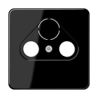 Jung - Enjoliveur pour prise TV-FM-SAT / CD 500 Noir