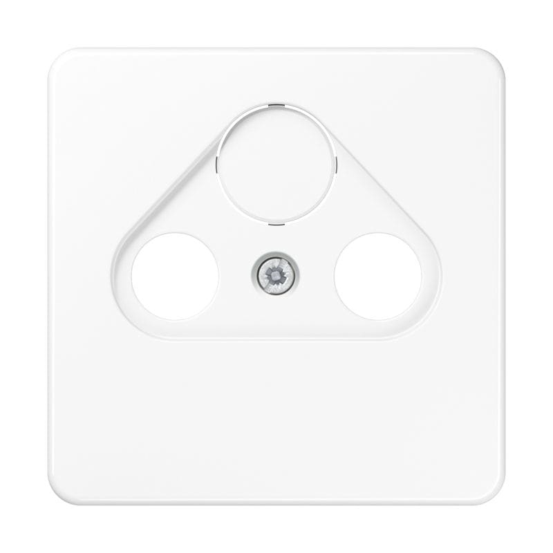 Jung - Enjoliveur pour prise TV-FM-SAT / CD 500 Blanc