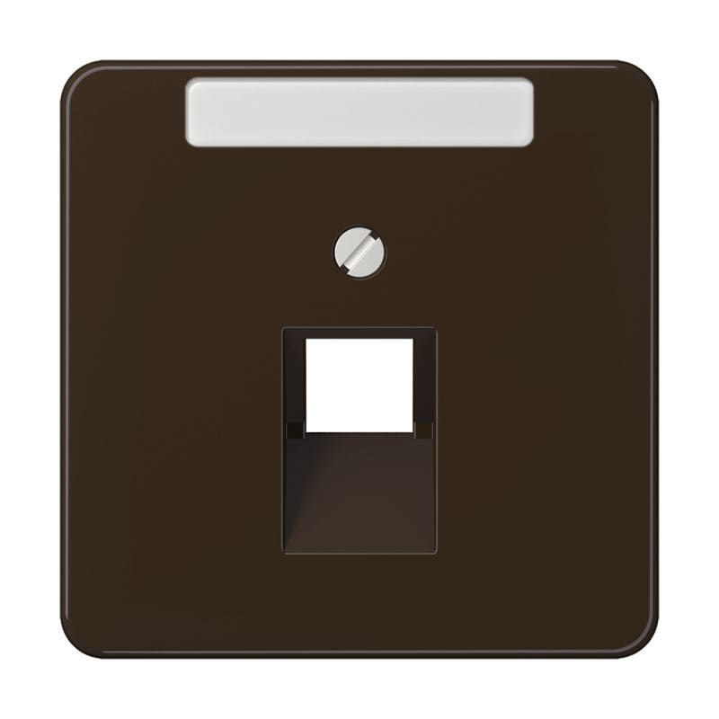 Jung - Enjoliveur pour prise IAE/UAE avec PE / CD 500 Brun