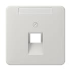 Jung - Enjoliveur pour prise IAE/UAE avec PE / CD 500 Gris clair