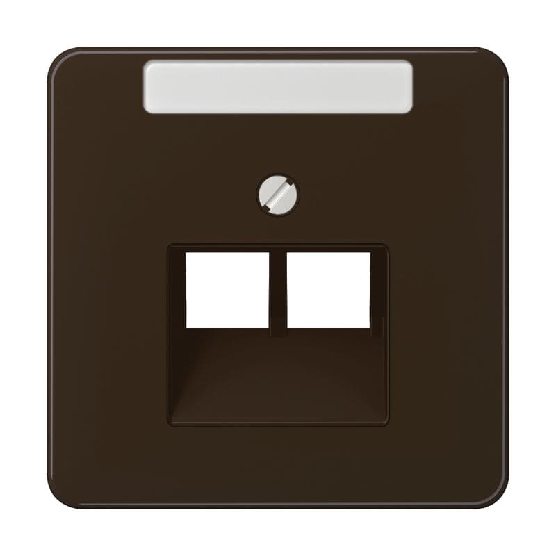 Jung - Enjoliveur pour prise IAE/UAE avec PE / CD 500 Brun