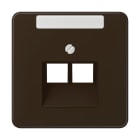 Jung - Enjoliveur pour prise IAE/UAE avec PE / CD 500 Brun