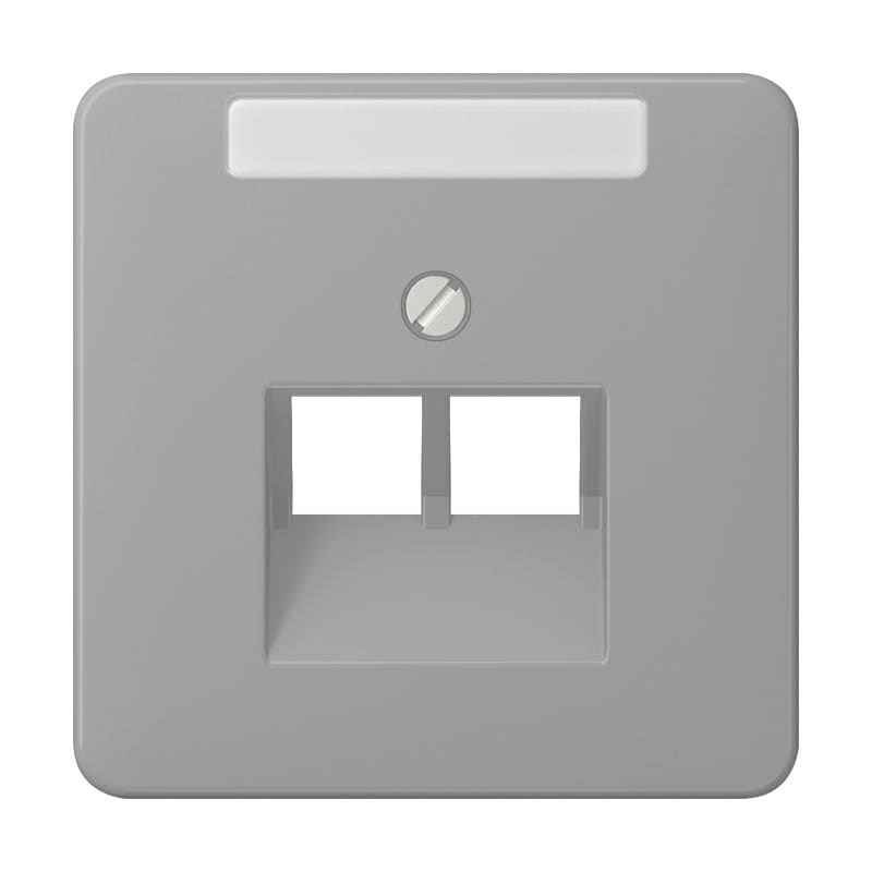 Jung - Enjoliveur pour prise IAE/UAE avec PE / CD 500 Gris