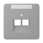 Jung - Enjoliveur pour prise IAE/UAE avec PE / CD 500 Gris