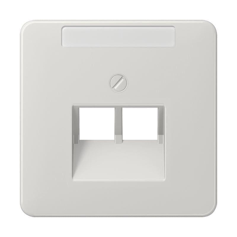 Jung - Enjoliveur pour prise IAE/UAE avec PE / CD 500 Gris clair