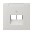 Jung - Enjoliveur pour prise IAE/UAE avec PE / CD 500 Gris clair