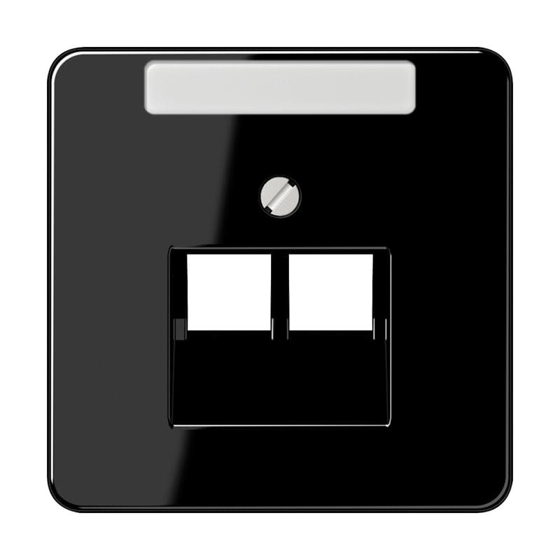 Jung - Enjoliveur pour prise IAE/UAE avec PE / CD 500 Noir