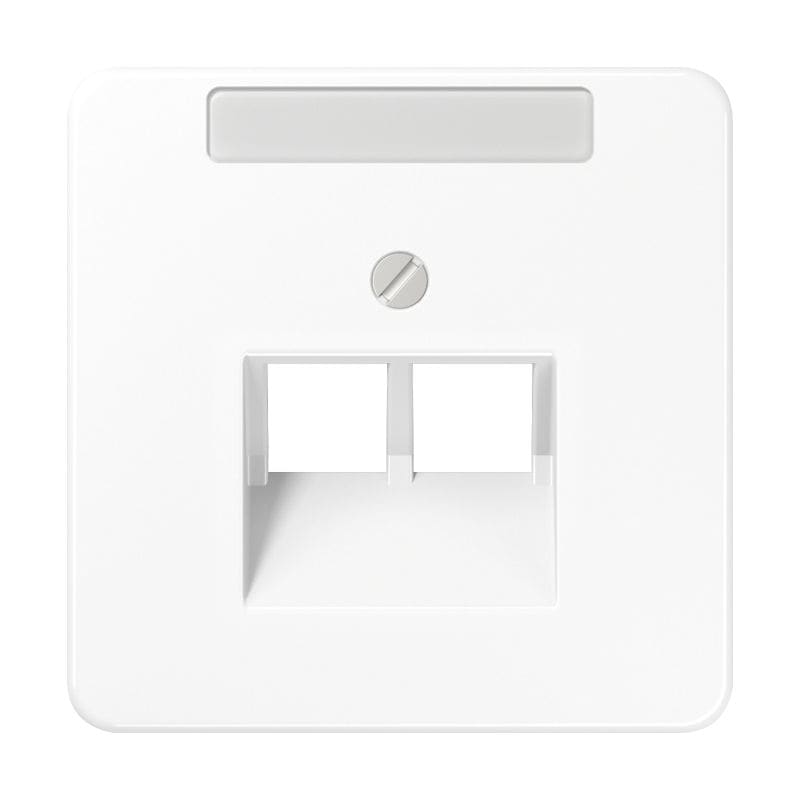 Jung - Enjoliveur pour prise IAE/UAE avec PE / CD 500 Blanc