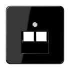 Jung - Enjoliveur pour prise IAE/UAE / CD 500 Noir