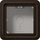 Jung - Boîtier saillie avec cadre 1 poste / CD 500 Brun