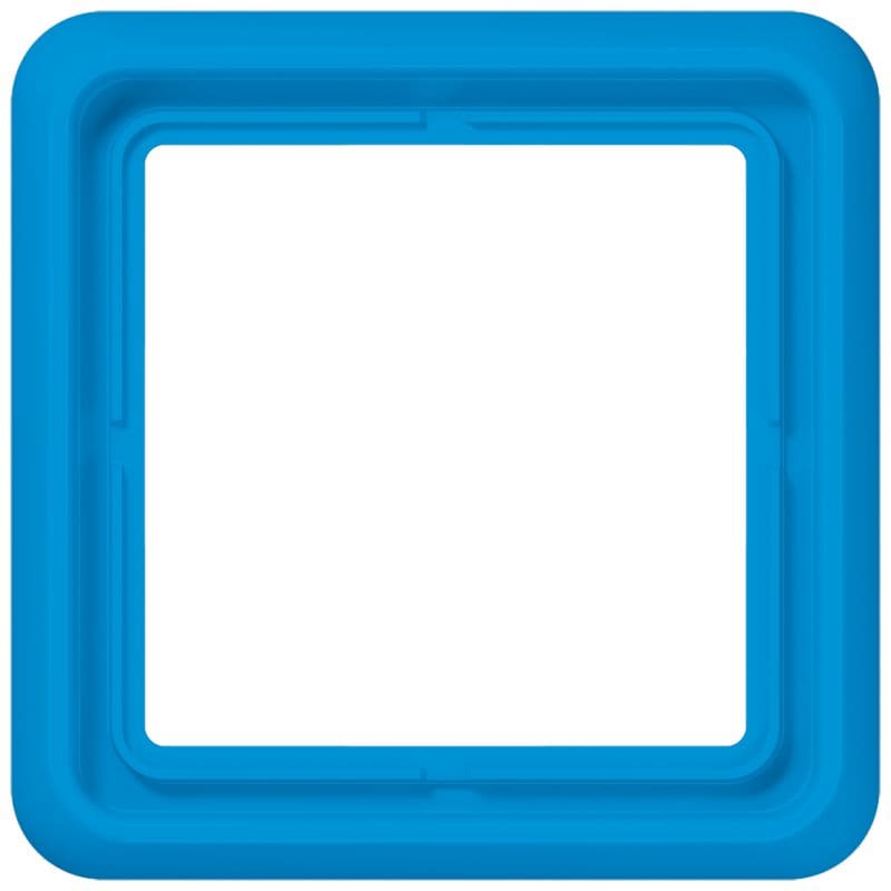 Jung - Cadre de fintion 1 poste / Série CD 500 Bleu