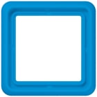 Jung - Cadre de fintion 1 poste / Série CD 500 Bleu