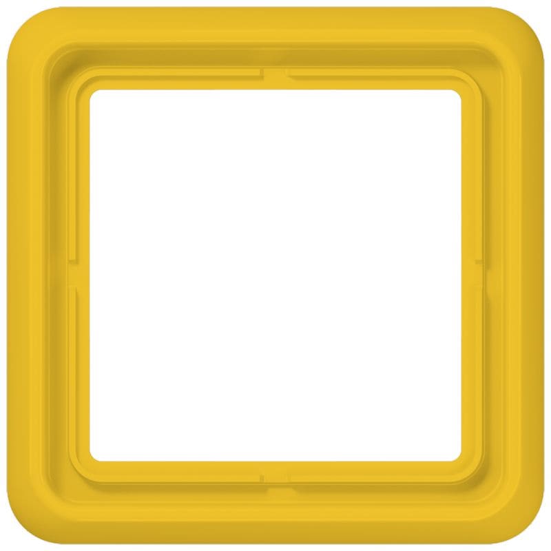 Jung - Cadre de fintion 1 poste / Série CD 500 Jaune