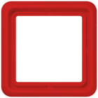 Jung - Cadre de fintion 1 poste / Série CD 500 Rouge