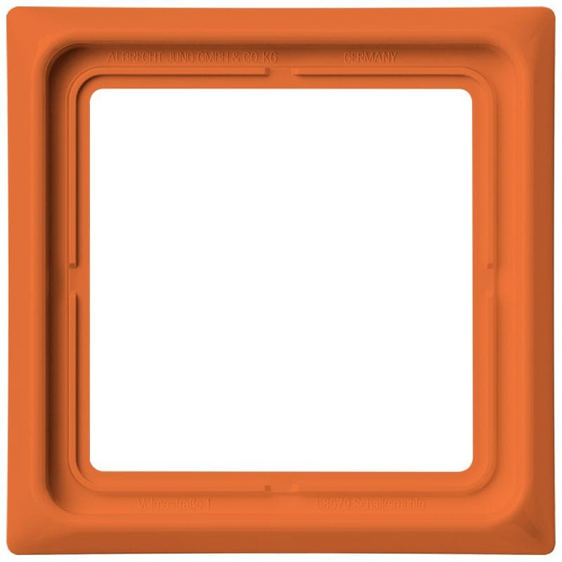 Jung - Cadre de fintion 1 poste goulotte / Série CD 500 Orange