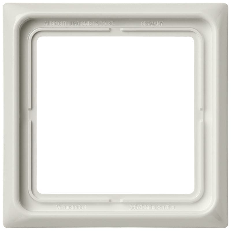 Jung - Cadre de fintion 1 poste goulotte / Série CD 500 Ivoire