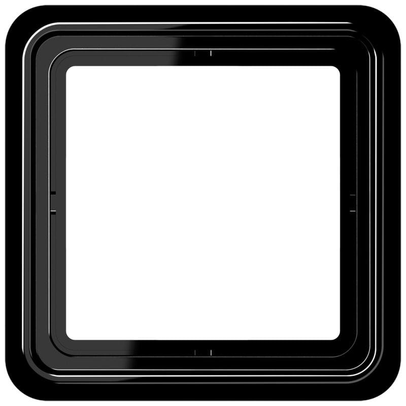 Jung - Cadre de fintion 1 poste / Série CD 500 Noir