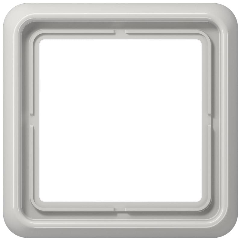 Jung - Cadre de fintion 1 poste / Série CD 500 Gris clair IP44