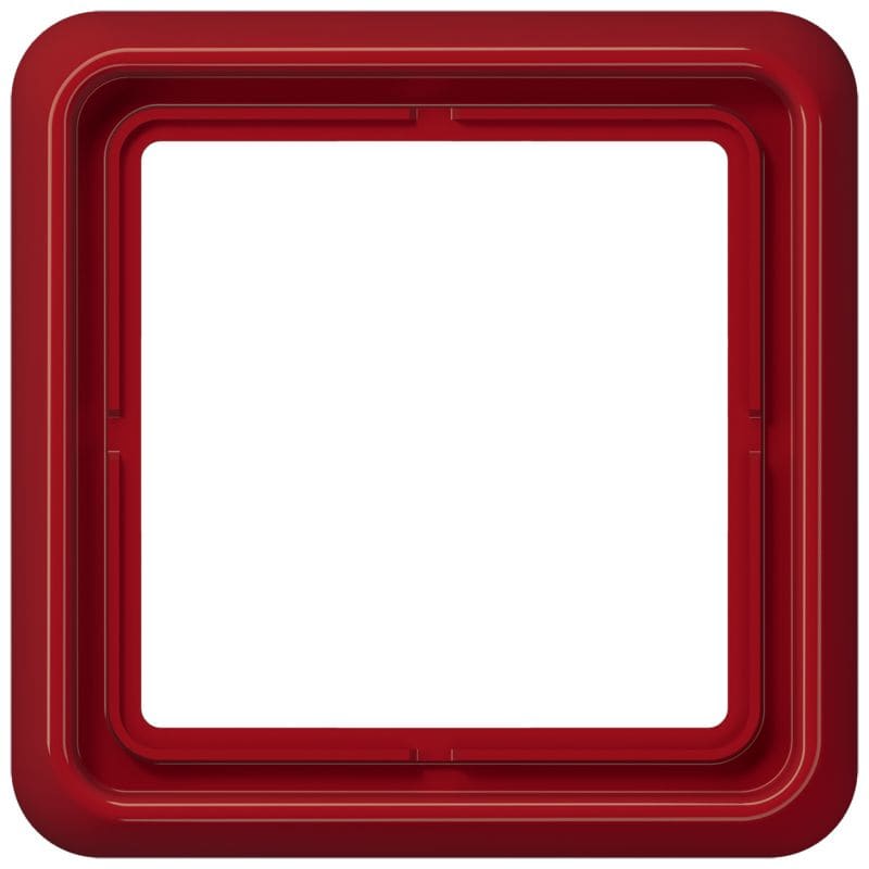 Jung - Cadre de fintion 1 poste / Série CD 500 Rouge IP44