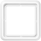 Jung - Cadre de fintion 1 poste / Série CD 500 Blanc IP44