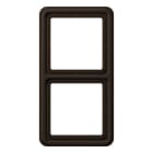 Jung - Cadre de fintion 2 postes / Série CD 500 Brun