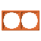 Jung - Cadre de fintion 2 postes goulotte / Série CD 500 Orange