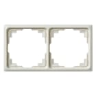 Jung - Cadre de fintion 2 postes goulotte / Série CD 500 Ivoire