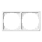 Jung - Cadre de fintion 2 postes goulotte / Série CD 500 Blanc