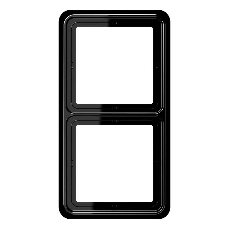 Jung - Cadre de fintion 2 postes / Série CD 500 Noir