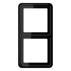 Jung - Cadre de fintion 2 postes / Série CD 500 Noir