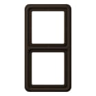 Jung - Cadre de fintion 2 postes / Série CD 500 Brun IP44