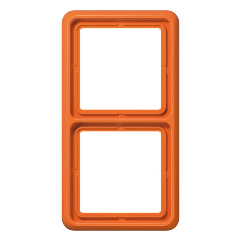 Jung - Cadre de fintion 2 postes / Série CD 500 Orange IP44