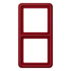 Jung - Cadre de fintion 2 postes / Série CD 500 Rouge IP44