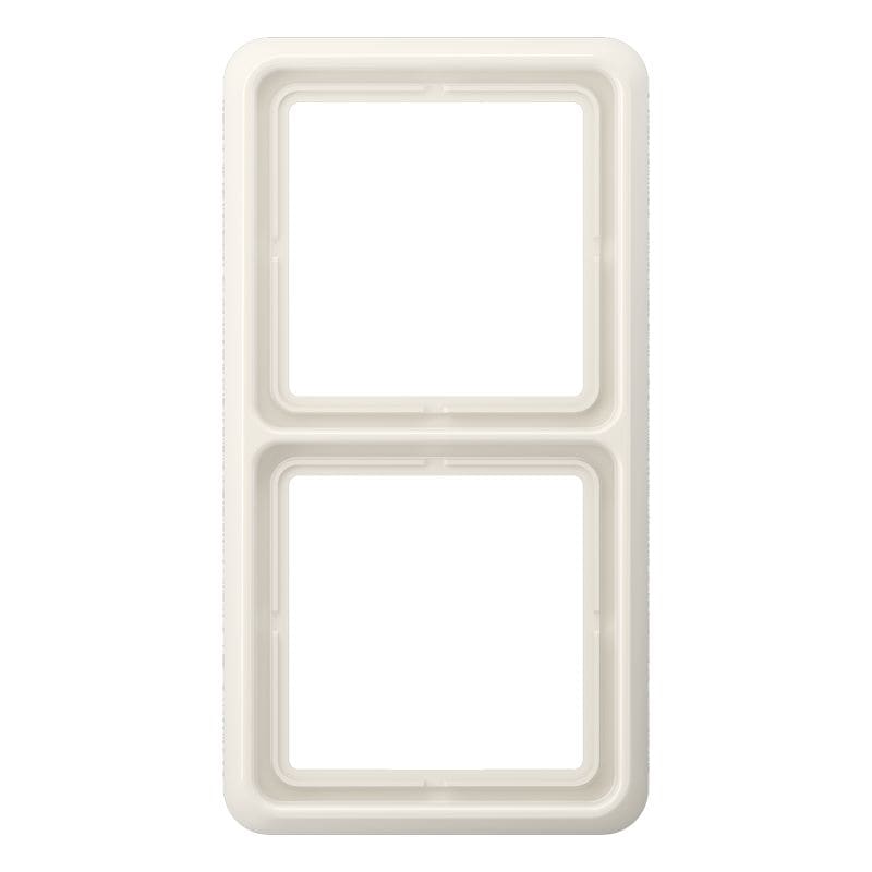 Jung - Cadre de fintion 2 postes / Série CD 500 Ivoire IP44