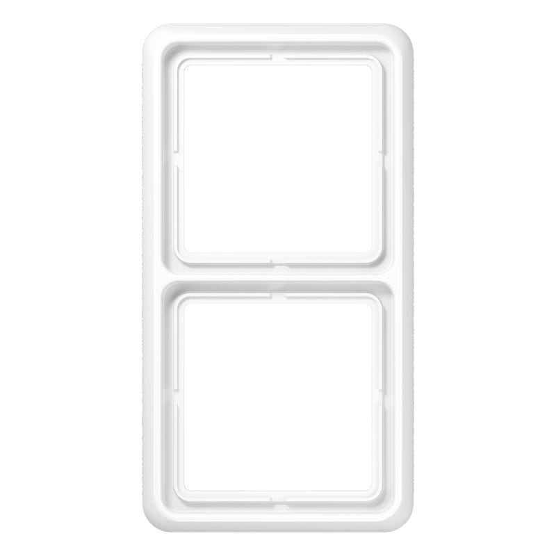Jung - Cadre de fintion 2 postes / Série CD 500 Blanc IP44