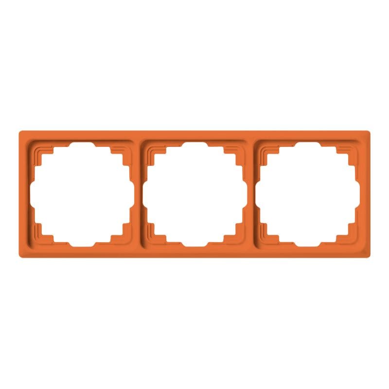 Jung - Cadre de fintion 3 postes goulotte / Série CD 500 Orange