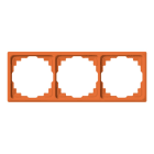 Jung - Cadre de fintion 3 postes goulotte / Série CD 500 Orange