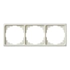 Jung - Cadre de fintion 3 postes goulotte / Série CD 500 Ivoire