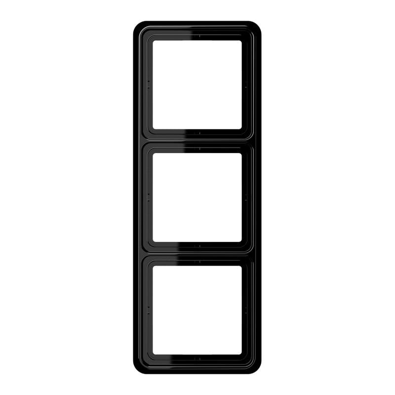 Jung - Cadre de fintion 3 postes / Série CD 500 Noir