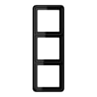 Jung - Cadre de fintion 3 postes / Série CD 500 Noir