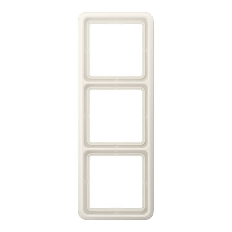 Jung - Cadre de fintion 3 postes / Série CD 500 Ivoire