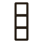 Jung - Cadre de fintion 3 postes / Série CD 500 Brun IP44