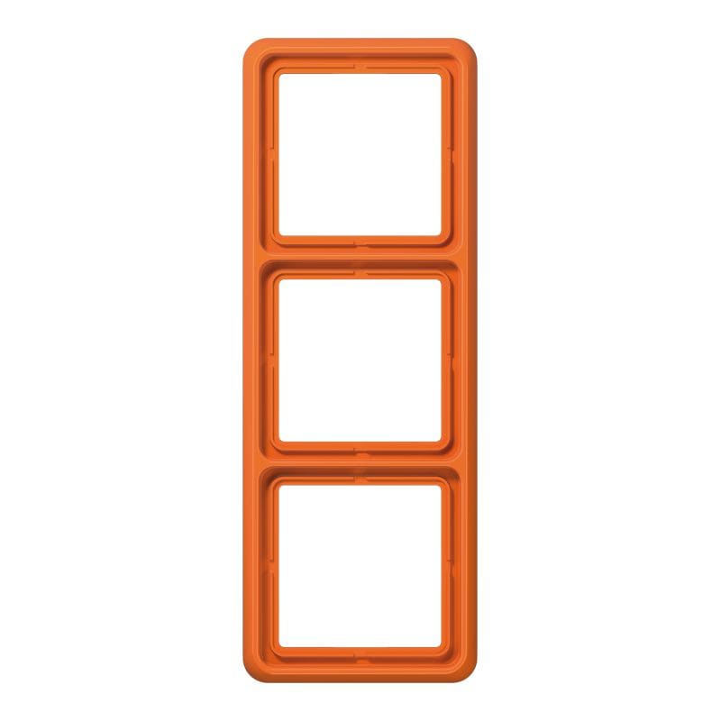 Jung - Cadre de fintion 3 postes / Série CD 500 Orange IP44