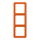 Jung - Cadre de fintion 3 postes / Série CD 500 Orange IP44